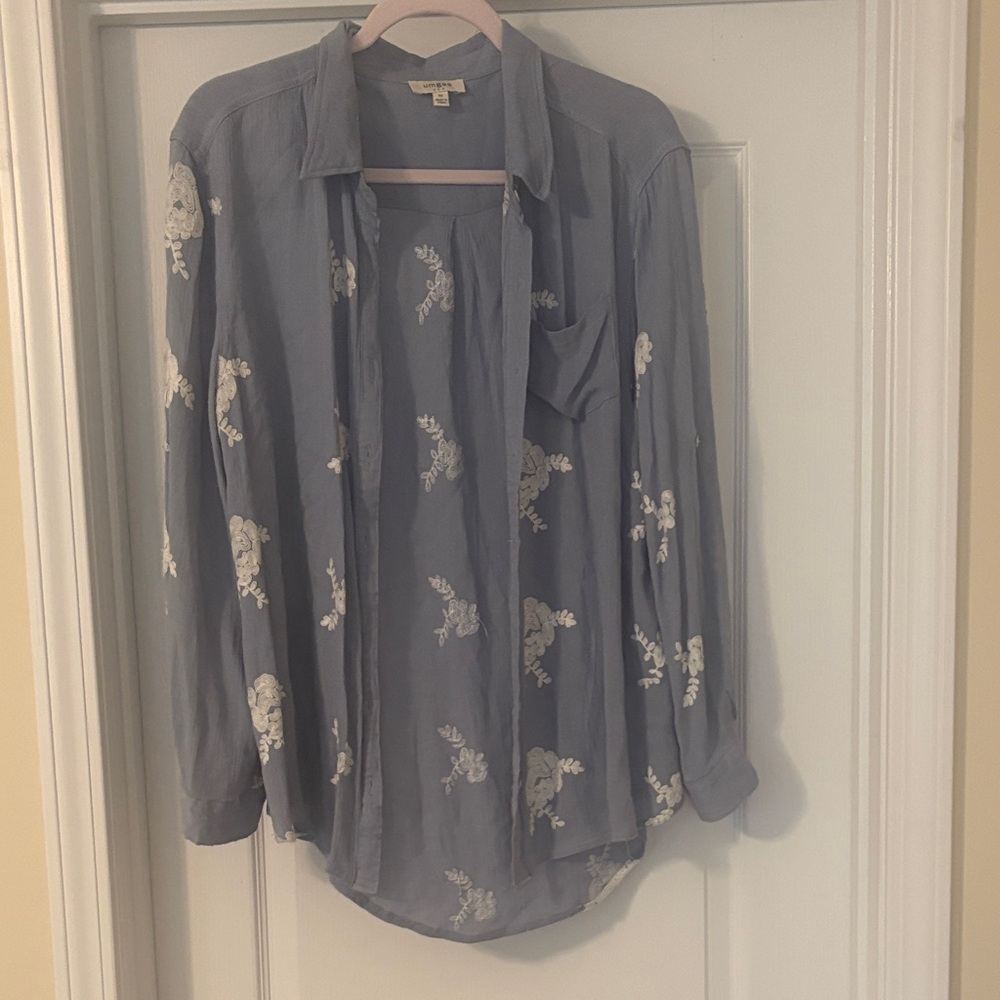 Umgee Blue Button-Up Shirt